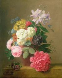 Naturaleza muerta de flores
